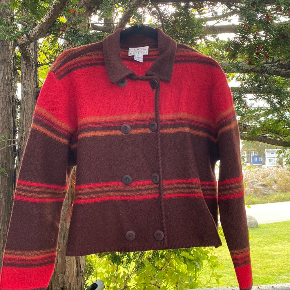 Vintage Wool Jacket ,Talbots Double Breasted Grea… - image 1